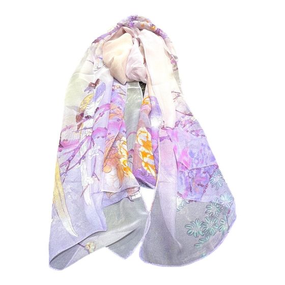 Ladies New silk Feel Chiffon scarf (£1.75 Each )