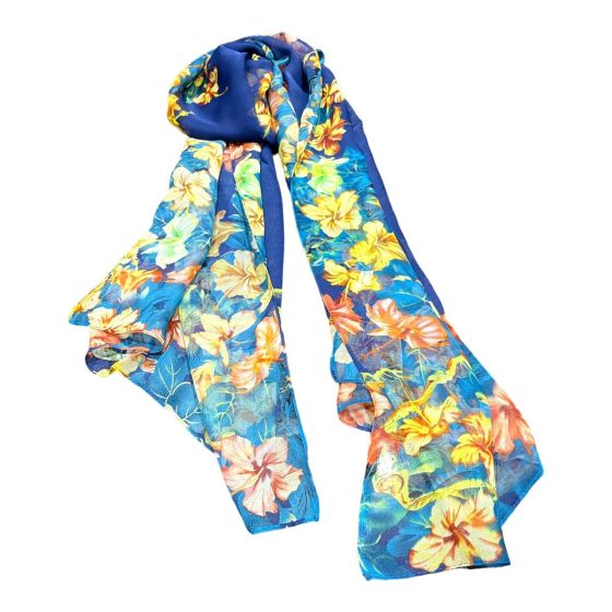 Ladies New silk Feel Chiffon scarf (£1.75 Each )