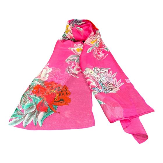 Ladies New silk Feel Chiffon scarf (£1.75 Each )