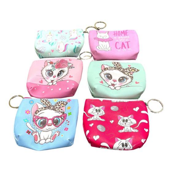 Kids Cute Cat Purse On Key Chain -(£ 0.40 Each )