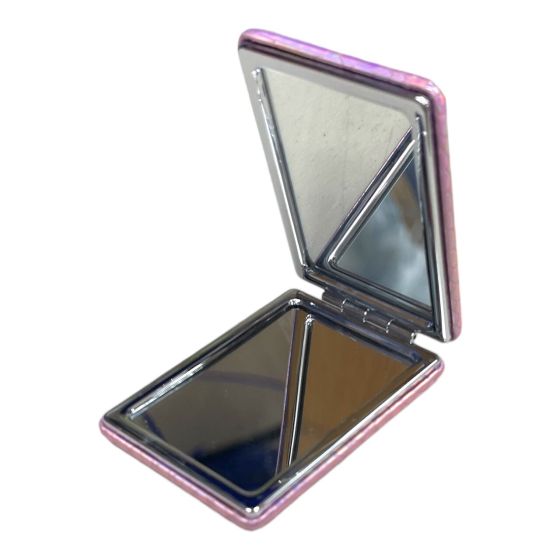 Ladies  Rectangular Iridescent Snakeskin Effect Compact mirror -(£1.25 Each )