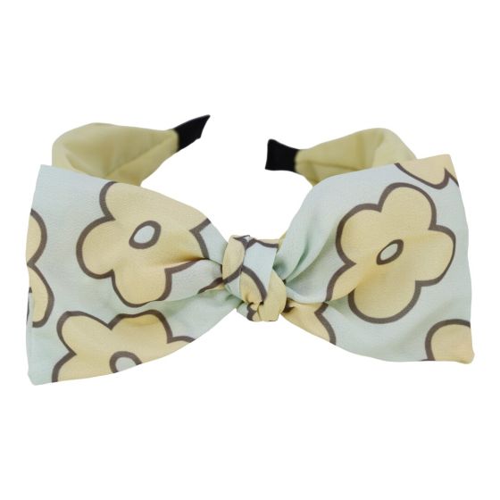 Wide Floral Bow Alice Band (£1.40 Each)