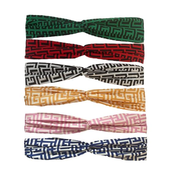 Ladies Assorted Geometric Design Stretch Headbands -(£0.70 Each )