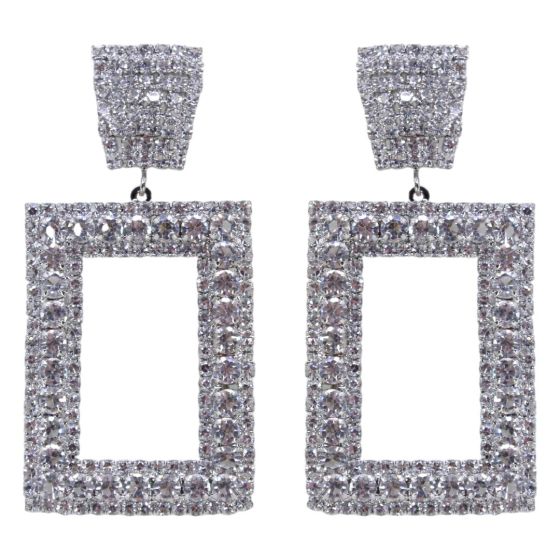 Diamante Drop Earrings (£1.95 per pair)