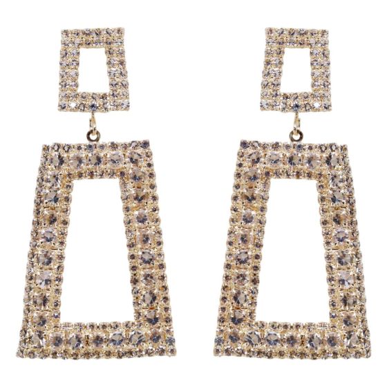 Diamante Drop Earrings (£2.40 per pair)