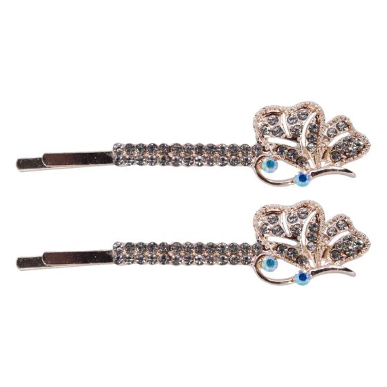 Diamante Butterfly Hair Slides (£0.70 per card)