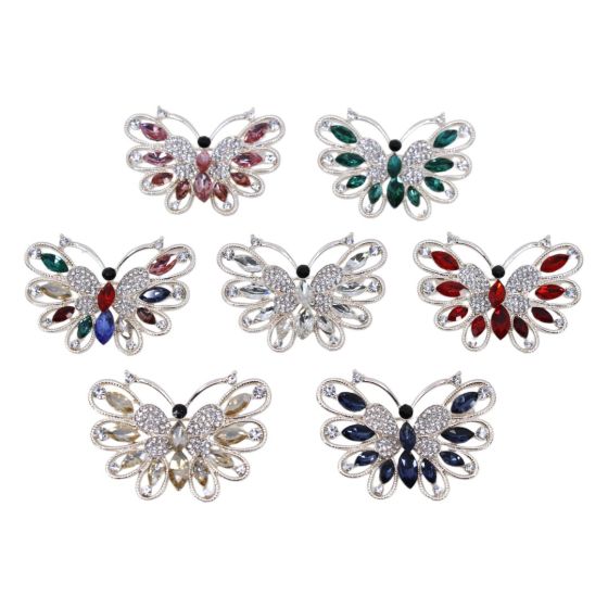 Diamante Butterfly Brooch (£1.40 Each)