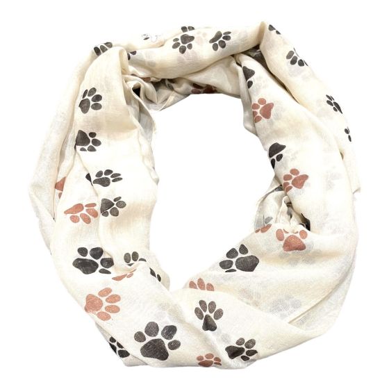 Ladies Paw Print Maxi Scarf -(£2.00 Each )