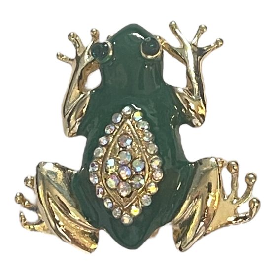 Ladies Enamel Frog Brooch -(£1.25 Each )
