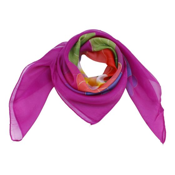 Ladies flower print satin feel chiffon square scarves.
Measuring approx. 70cm x 70cm.
Available in a choice of colours.
Pack of 3.