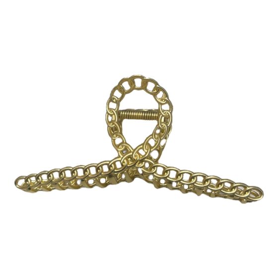 Nice quality  Gold colour plated  clamp  embelished with genuine crystal stones with imitation pearl .

Available as a pack of 3.

Size approx 9.5  cm