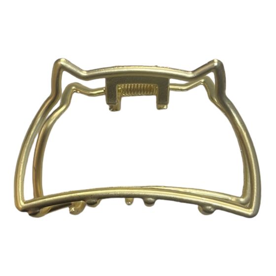 


Quality  matt Gold colour plated  Cat shaped metal clamp. 

Sold as a pack of 3 .

Size approx 6 cm