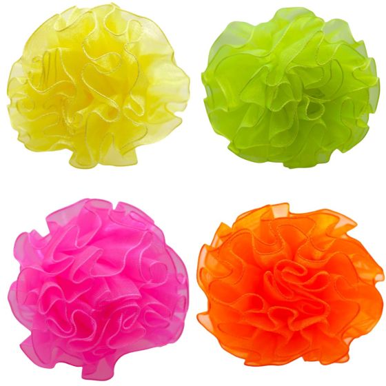 Organza hair elastics neon
