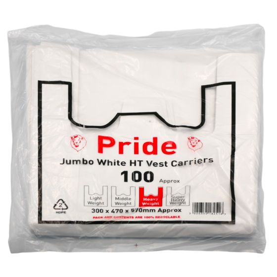 Jumbo White vest carriers.
