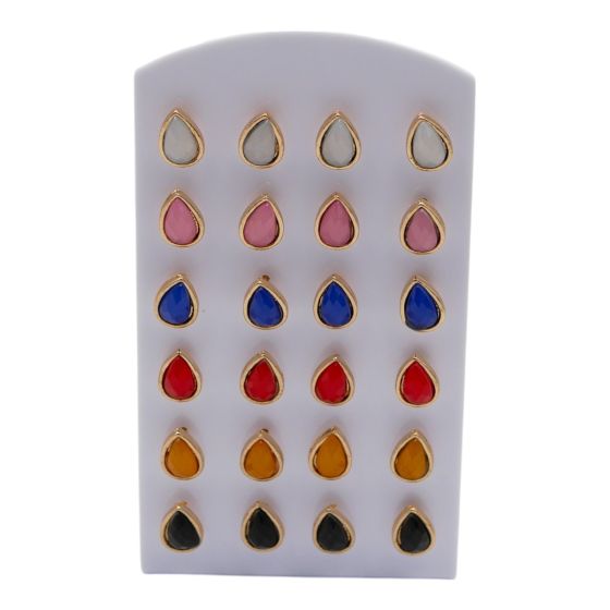 Assorted colour teardrop earrings stand

Measuring approx. : 1 cm

Pack of 3 