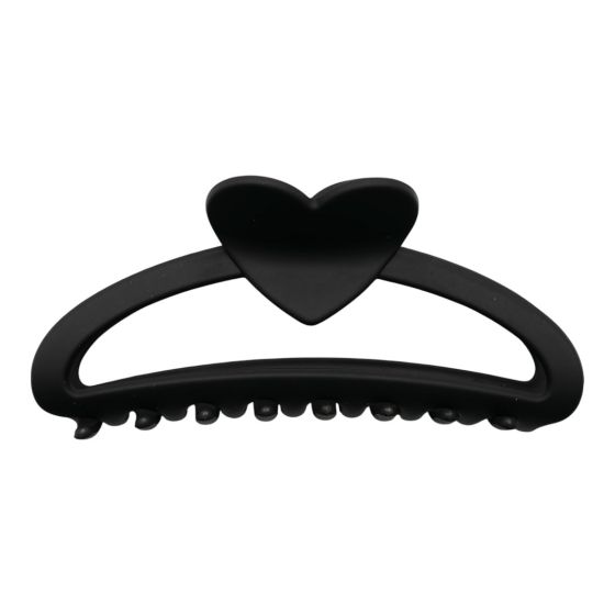 Matt Black acrylic heart design clamps.
