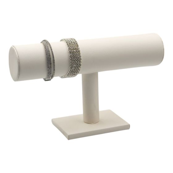 White Leatherette Bangle Stand