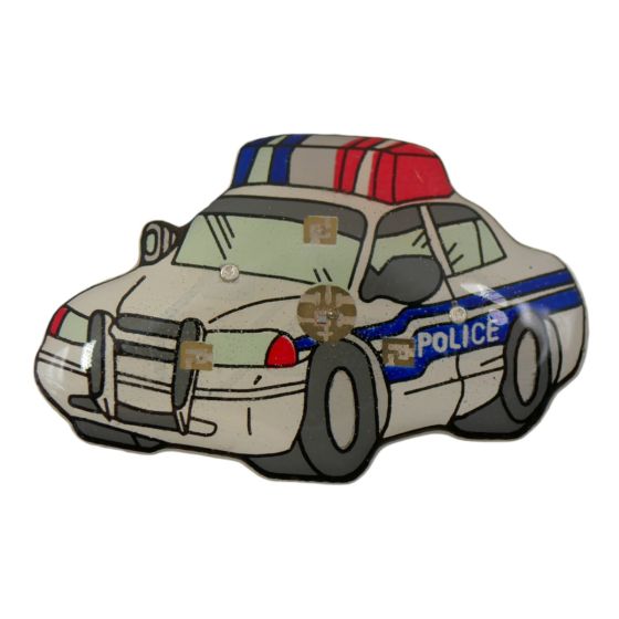 Police Car Flashing Light Brooch