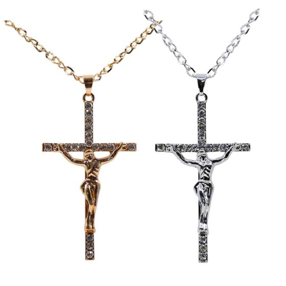 Diamante Crucifix Pendant