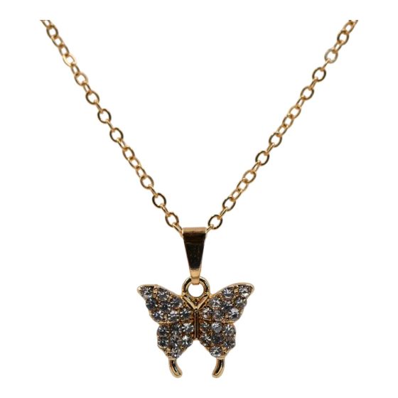 Diamante Butterfly pendant