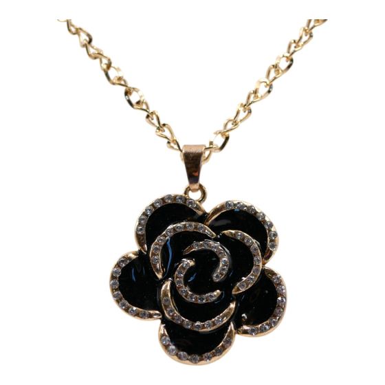 XXL Diamante Flower Pendant