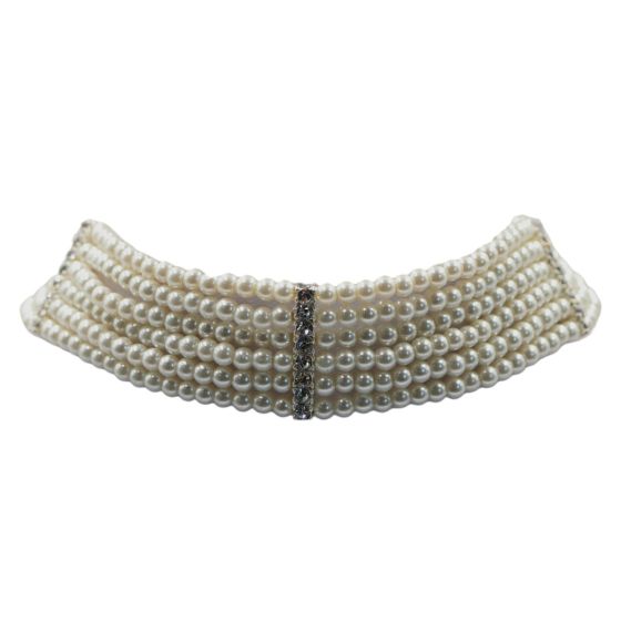 3 Layered Pearl Choker