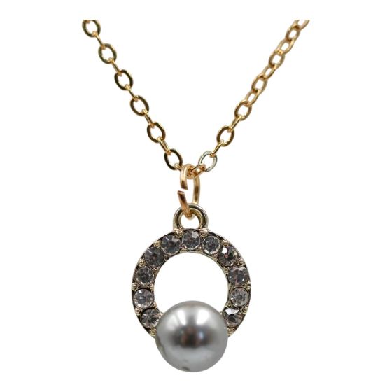 Diamante Pearl Pendant