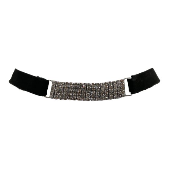 Diamante Black Velvet Choker