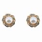 Diamante & Pearl Flower Clip-on Earrings (£1.05 per pair)