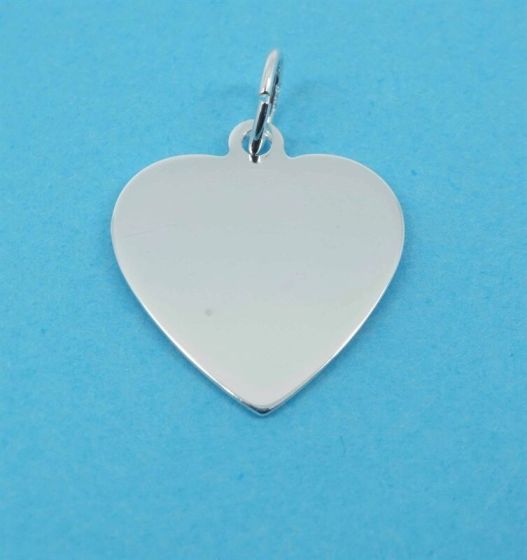 Silver Plain Heart Pendant