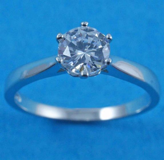 Silver Clear CZ Ring