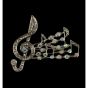 Venetti Diamante Musical Note Brooch  (£1.40 Each)