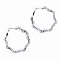 Pearl Twisted Pierced Hoop Earrings (55p per pair)