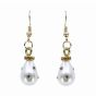 Diamante & Pearl Pierced Drop Earrings (40p per pair)