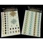 Assorted Metallic Temporary Tattoos (70p per Card)