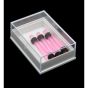 Baby Pink Transparent Tapers (4mm x 40mm)
