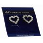 Diamante Heart Earrings (50p per Pair)