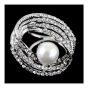 Venetti Diamante & Pearl Scarf Ring (£1.20 Each)