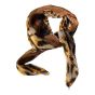 Ladies Animal Print  Silk Feel Pleated Chiffon Neck Scarf -(£1.20 Each )