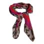 Ladies Animal Print  Silk Feel Pleated Chiffon Neck Scarf -(£1.20 Each )