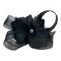 Ladies Bow Fascinator With Feather Flower And Diamante Stone On Concord Clip £3.50 Each)