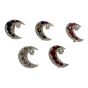 Ladies Diamante Moon Brooch -(£1.40 Each )