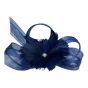 Ladies Bow Fascinator With Feather Flower And Diamante Stone On Concord Clip £3.50 Each)