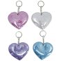 Assorted Holographic Heart Keyrings (30p Each)