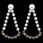 Venetti Diamante & Pearl Pierced Drop Earrings (£1.40 Each)