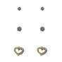 Diamante Hearts Earrings Set (60p Each)