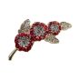 Diamante Poppy Brooch (£1.50 Each)