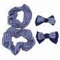 Gingham & Satin Bow Scrunchie & Concord Set (75p per card)