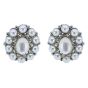 Diamante & Pearl Oval Clip-on Earrings (£1.05 per pair)