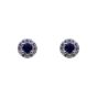 Silver Clear & Sapphire CZ Stud Earrings (£2.95 Each)